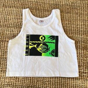 Vintage cropped t shirt Hawaii